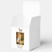 10th birthday photo name date simple brown beige b フェイバーボックス (オープン)