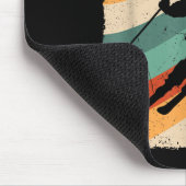 10th Birthday Retro Ski Skiing 10 Year Old Boys Gi マウスパッド (コーナー)