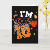 10th Birthday Sketll Boy 10 Yr Old I'm Ten Years B カード (黄色い花)