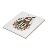 10th Birthday Sloth Vintage Wild One Shirt タイル (側面)