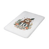 10th Birthday Sloth Vintage Wild One Shirt バスマット (アングル)