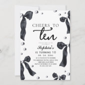 10th Black Bow Birthday Party 招待状 (正面)