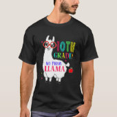 10th Grade No Prob Llama Aplaca Ten Grade Teacher  Tシャツ (正面)