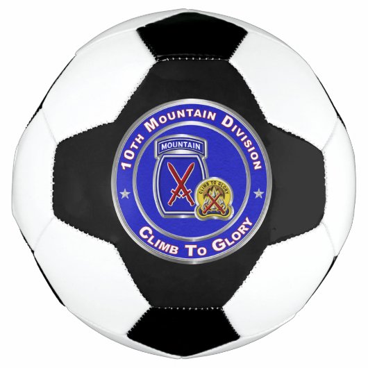 10th Mountain Division 割引価格 サッカーボール (正面)