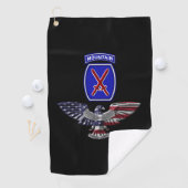 10th Mountain Division ”Climb To Glory” Eagle ゴルフタオル (インサイチュ)