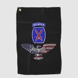 10th Mountain Division ”Climb To Glory” Eagle ゴルフタオル