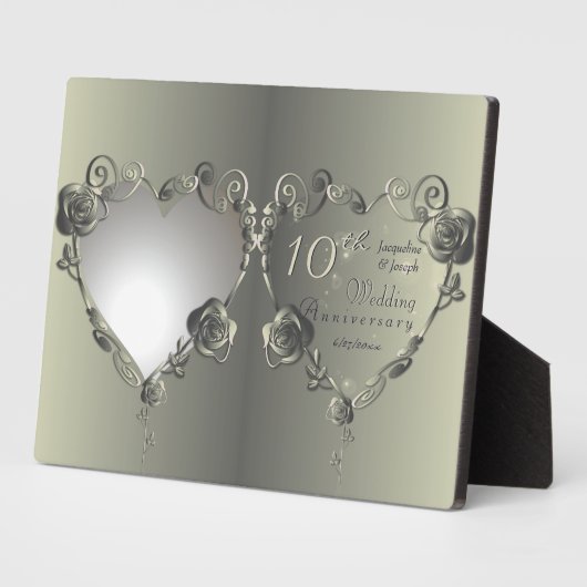 10th Tinバラデジタルイメージフレーム記念日 フォトプラーク (側面)