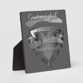 10th Tin 結婚's Anniversary 3Dハートエンブレム フォトプラーク (正面)