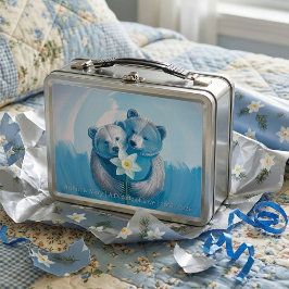 10th Tin Anniversary Bear Couple | 思い出の品 メタルランチボックス