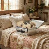 10th Tin Anniversary Bear Couple | Keepsake Memory メタルランチボックス