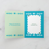 10th Tin Anniversary photo green azure カード (内部)