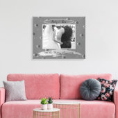 「10th Tin's 結婚 Anniversary」錫カラーバラ キャンバスプリント (インサイチュ (リビング))