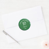10th Tin's Sage 結婚 Green Wax Sealシール ラウンドシール (封筒)