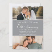 10th Wedding Anniversary Celebration Then and Now 招待状 (正面)