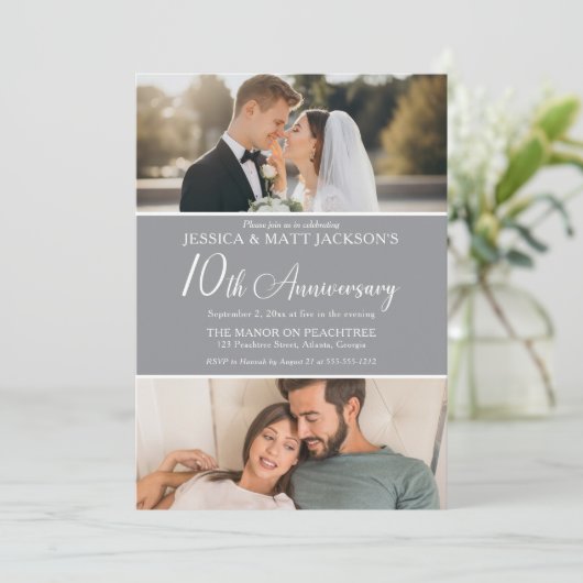 10th Wedding Anniversary Celebration Then and Now 招待状 (スタンド正面)