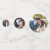 10th Wedding Anniversary Party Decor Custom Photo コンフェッティ (裏面)