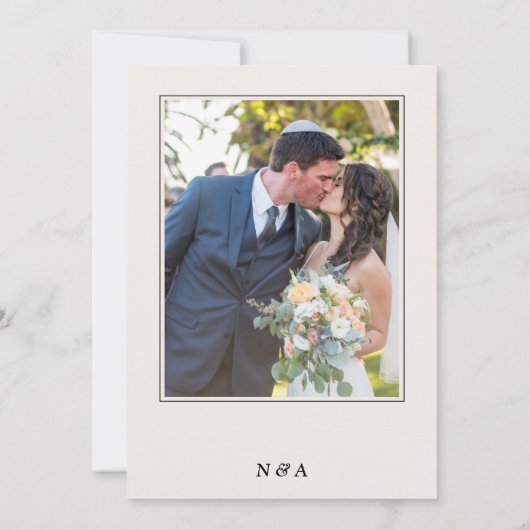 10th Wedding Anniversary Party Vow Renewal 2 Photo 招待状 (裏面)