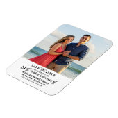 10th Wedding Anniversary Save the Date Photo マグネット (左側)