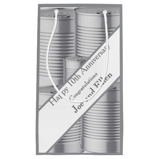 10th Wedding Anniversary, Tin Anniversary スモールペーパーバッグ (正面)