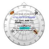 10tshirts.comのカスタマイズ可能な投げ矢板! ダーツボード (正面)