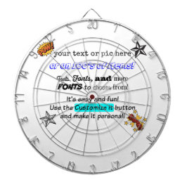 10tshirts.comのカスタマイズ可能な投げ矢板! ダーツボード