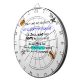 10tshirts.comのカスタマイズ可能な投げ矢板! ダーツボード (正面右)