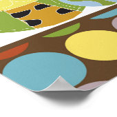 10x20子供部屋アートネームプリントジャングルテイルズサファリ ポスター (角)