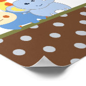 10x20子供部屋アートネームプリントジャングル ポスター (角)