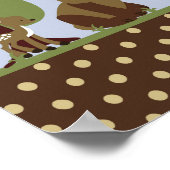 10x20 動物園アート 名前 プリント エンチャンテッド ホロー ウッド (角)