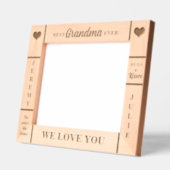 10x8おばあちゃん最高のより孫の名前 レーザー彫刻フレーム (左)