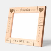 10x8じいん最高のパじいちゃんの名前 レーザー彫刻フレーム (左)