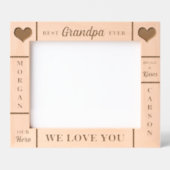 10x8じいん最高のパじいちゃんの名前 レーザー彫刻フレーム (正面)