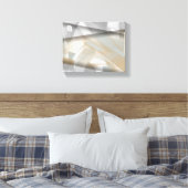 10x8"サンディ・トルネード・トレンド抽象芸術・アート・ベージュ キャンバスプリント (インサイチュ (寝室))