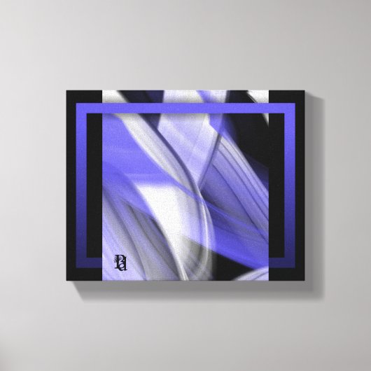 10x8"ラベンダームーントレンド抽象芸術アートバイオレット キャンバスプリント (正面)