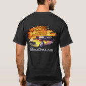 10yrは67 Camaro-2sides吹かれる炎を実在します Tシャツ (裏面)
