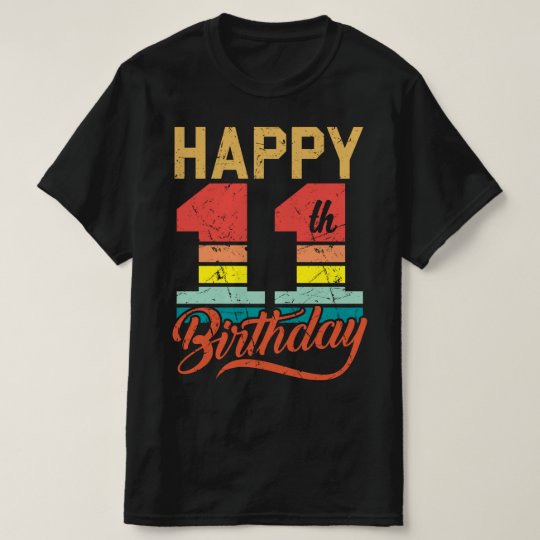 11誕生日目おめでとう11歳のかわいい贈り物 Tシャツ Zazzle Co Jp