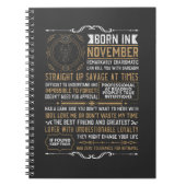 11おもしろい生まれ月の誕生日蠍座〔占星術の〕十二宮図Sig ノートブック (正面)