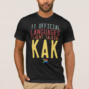 11の公用語南アフリカトーク Tシャツ