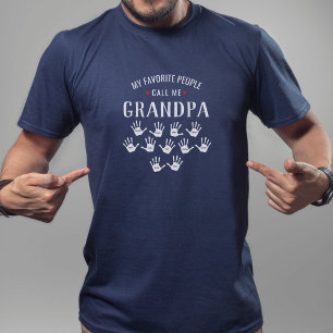 11の孫の名前を持つおじいちゃんパーソナライズされた Tシャツ