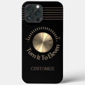 11の黒と金ゴールドにする Case-Mate iPhoneケース (裏面)