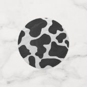 11の12のパーソナライズされた牛のドット コンフェッティ (スモール正面)