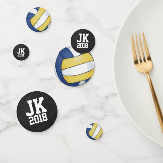 11の12バレーボパーソナライズされたールドット コンフェッティ (グループ)