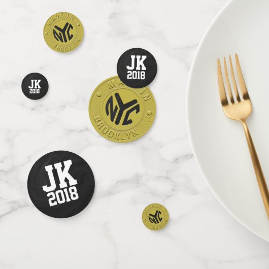 11の12ブルックリンパーソナライズされたトークンドット コンフェッティ (グループ)