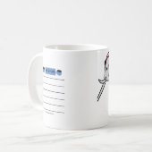 11のozのコーヒーかティーカップは象を"覚えています" コーヒーマグカップ (正面左)