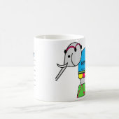 11のozのコーヒーかティーカップは象を"覚えています" コーヒーマグカップ (中央)