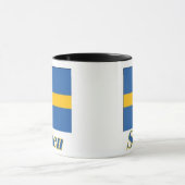 11のozの信号器のマグの旗かスウェーデン マグカップ (中央)