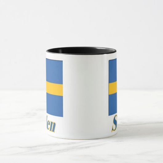 11のozの信号器のマグの旗かスウェーデン マグカップ (中央)