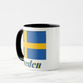 11のozの信号器のマグの旗かスウェーデン マグカップ (正面左)