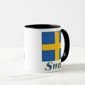 11のozの信号器のマグの旗かスウェーデン マグカップ (正面右)