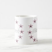 11のozの変形させるマグの芸術JShao著黒いまたは白 モーフィングマグカップ (中央)